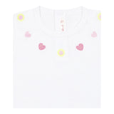 Billieblush T-Shirt Tinta Unita con Stampa per Neonata U21105 BIANCO BillIEBLUSH 