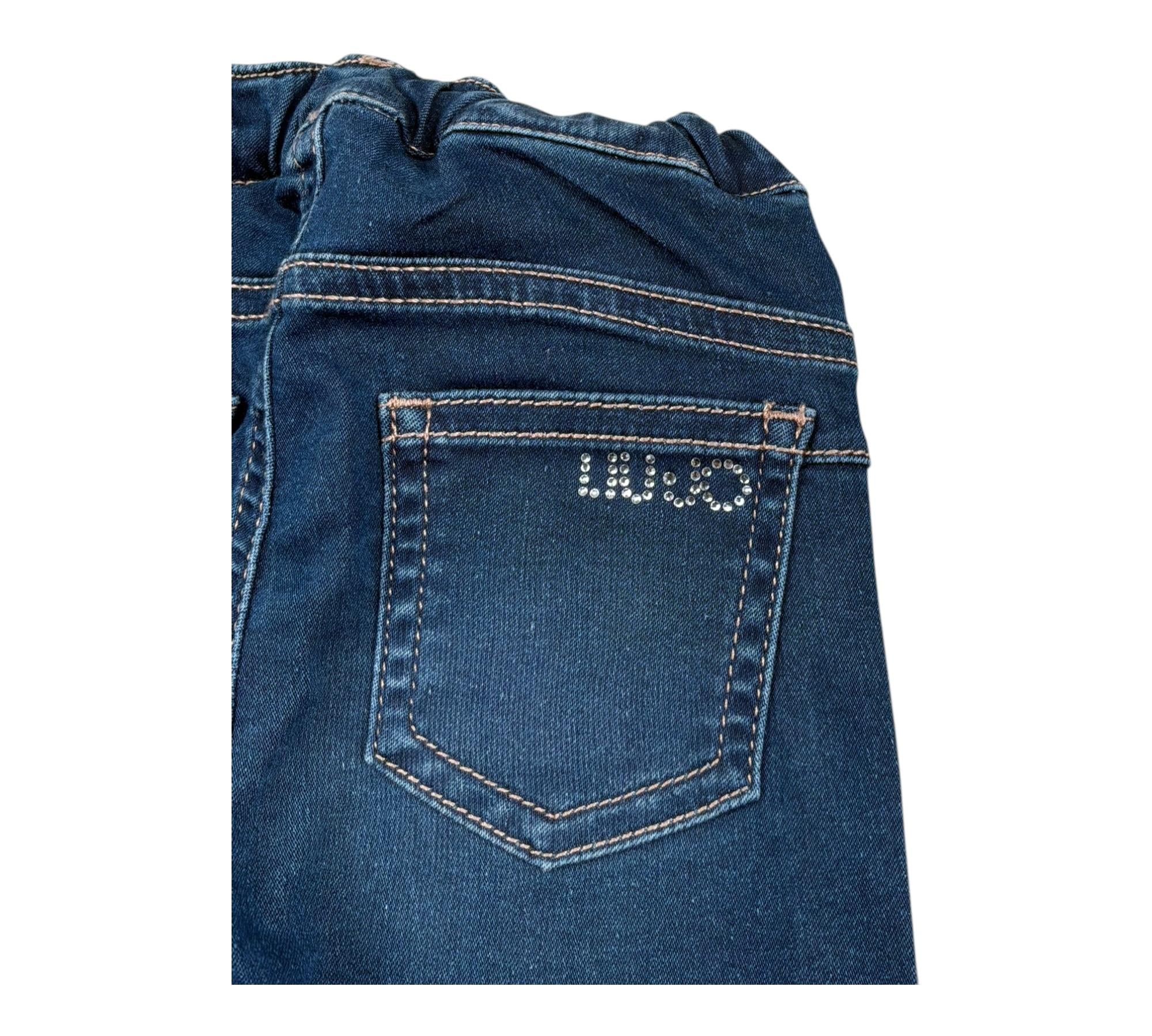 Liu Jo Jeans Tinta Unita con Elastico In Vita per Neonata KA3127 BLU LIU JO 