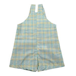 Calamaro Salopette Fantasia Quadri per Neonato 32477 BIANCO CALAMARO 