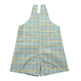 Calamaro Salopette Fantasia Quadri per Neonato 32477 BIANCO CALAMARO 