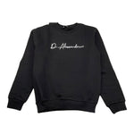 DANIELE ALESSANDRINI felpa girocollo tinta unita con stampa Nero per Bambino 1231F00077X NERO DANIELE ALESSANDRINI 