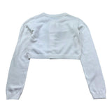 Moschino Coprispalle Tinta Unita con Bottoni per Bambina HDW02G PANNA MOSCHINO 