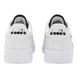 Diadora Sneakers Tinta Unita con Lacci e Pailettes Bianco per Bambina