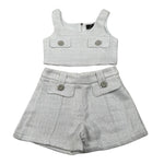 Fun & Fun Completo 2 Pezzi Top-Short per Neonata FNCBTP01031XN GRIGIO FUN & FUN 