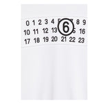 MAISON MARGIELA felpa girocollo tinta unita con stampa Bianco per Bambino M60681X BIANCO MAISON MARGIELA 