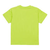 Diesel T-Shirt Girocollo Tinta Unita con Stampa per Neonato K00569 VERDE DIESEL 