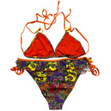 4Giveness Costume 2 Pezzi Triangolo-Mutandina Multifantasia Multicolor Per Bambina