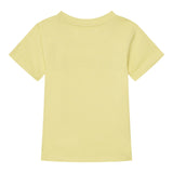 Guess T-Shirt Girocollo Tinta Unita con Stampa per Neonato N5GI04K8HM4 GIALLO GUESS 