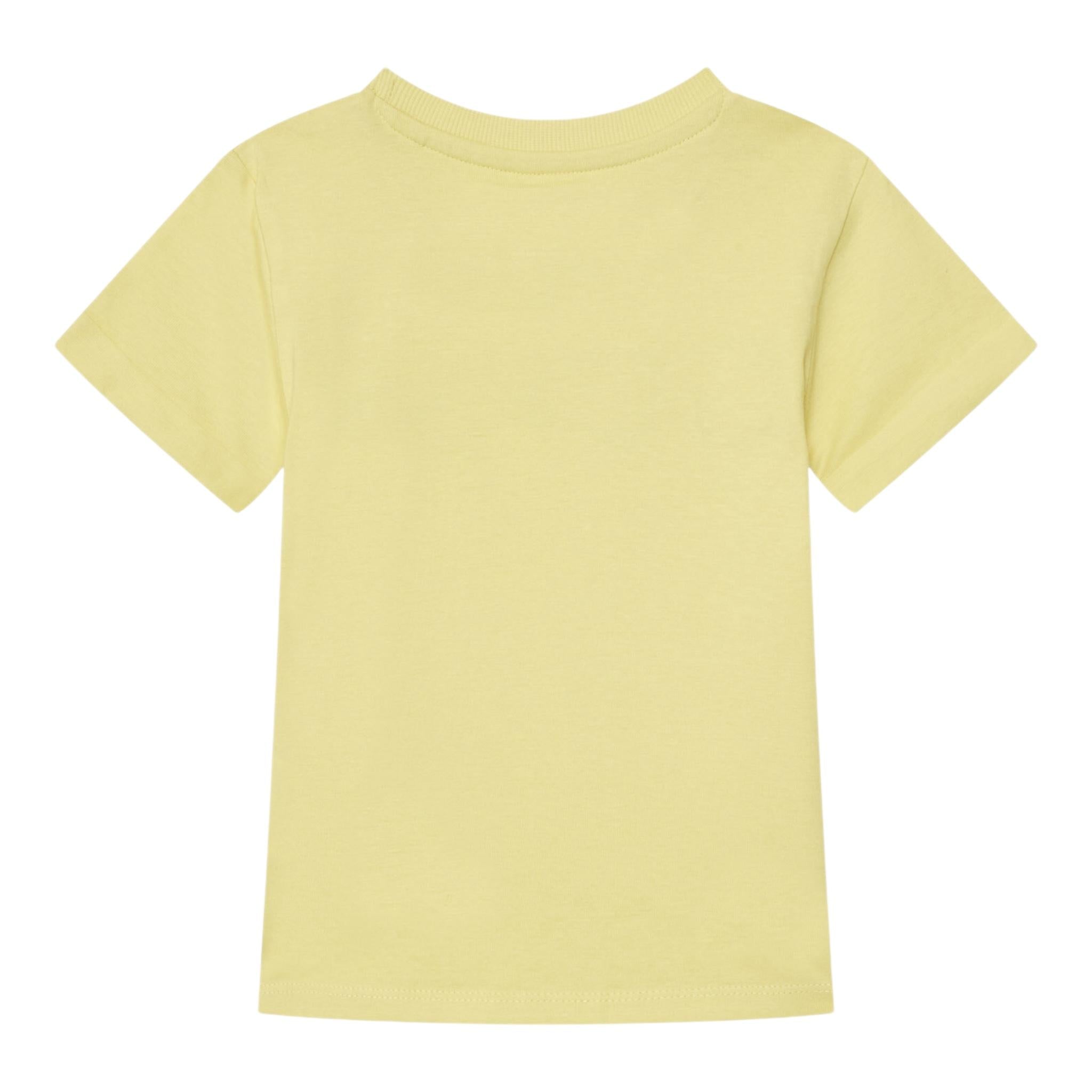 Guess T-Shirt Girocollo Tinta Unita con Stampa per Neonato N5GI04K8HM4 GIALLO GUESS 