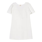 Twinset Abito Mezza Manica Tinta Unita con Fiocco per Bambina 251GJ2QN9X BIANCO TWINSET 