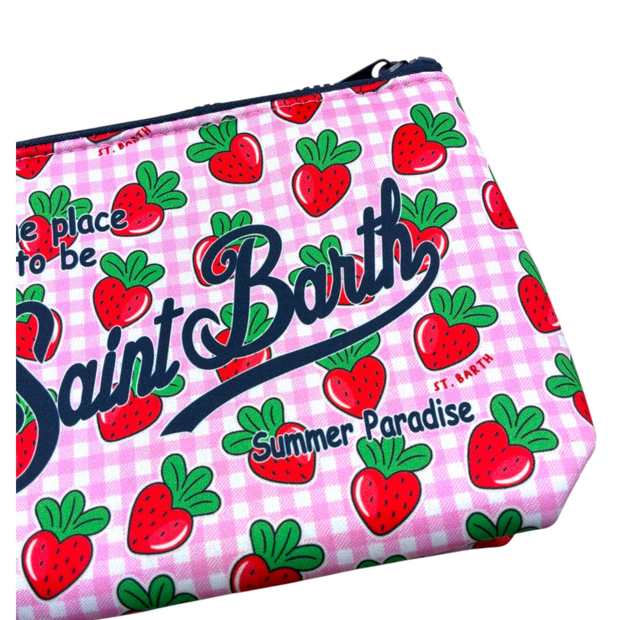 Saint Barth Pochette Tinta Unita con Stampa per Bambina ALIN001 ROSA SAINT BARTH 