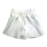 Patrizia Pepe Short Tinta Unita Con Elastico In Vita Bianco Per Bambina