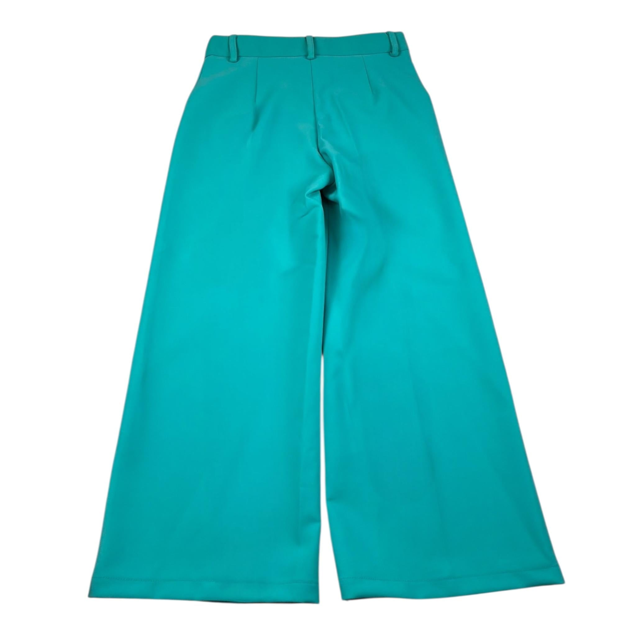 Naice Pantalone Tinta Unita con Girovita Regolabile per Bambina 27149 VERDE ACQUA NAICE 