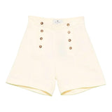 Etro Short Tinta Unita con Bottoni per Bambina GW6B24 PAGLIA ETRO 