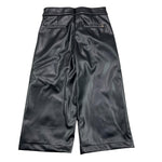 ABEL & LULA pantalone in ecopelle tinta unita modello palazzo Nero per Bambina 55716 NERO ABEL & LULA 