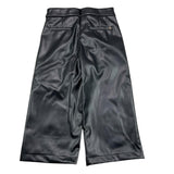 ABEL & LULA pantalone in ecopelle tinta unita modello palazzo Nero per Bambina 55716 NERO ABEL & LULA 
