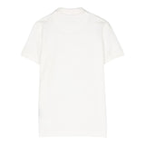 Trussardi Polo Mezza Manica Tinta Unita Bianco per Bambino