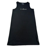 John Richmond Abito Giromanica Tinta Unita con Logo per Bambina RGP26003VE NERO JOHN RICHMOND 