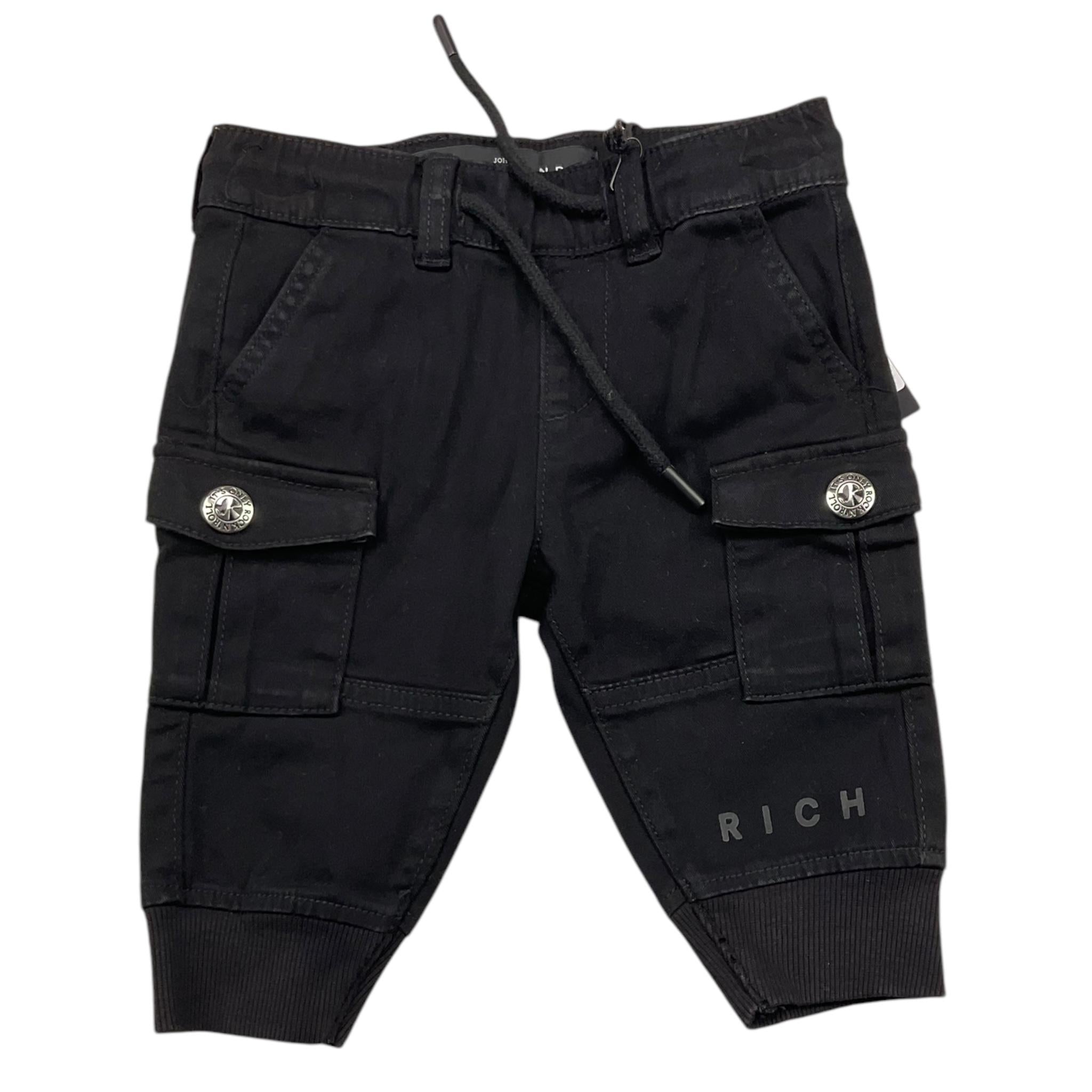 JOHN RICHMOND pantalone tinta unita con elastico in vita Nero per Neonato RIA25042PA NERO JOHN RICHMOND 