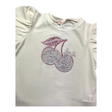 Liu Jo T-Shirt Girocollo Tinta Unita con Stampa per Bambina KA5041 BIANCO LIU JO 