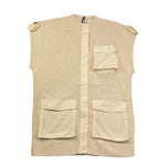 Pinko Gilet In Maglia Girocollo Tinta Unita per Bambina KFMA002 PANNA PINKO 