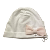 Ninnaoh Cappello Tinta Unita con Applicazione per Neonata E25CA5 BIANCO NINNAOH 