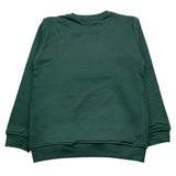 MOUSSE felpa chiusa girocollo tinta unita con stampa mario Verde per Bambino HFKG368GJ VERDE MOUSSE 