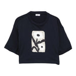 Il Gufo T-Shirt Girocollo Tinta Unita con Stampa per Bambina P25TS477MF001 BLU IL GUFO 