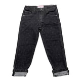 Cesare Paciotti Jeans Tinta Unita Con Girovita Regolabile Nero Per Bambino