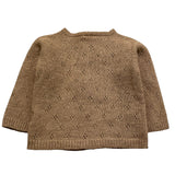 WEDOBLE cardigan tinta unita con trafori Fango per Neonata I2406308 FANGO WEDOBLE 