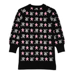 JOHN RICHMOND abito manica lunga in maglia con stampe logo Nero per Bambina RGA24004VEXX NERO JOHN RICHMOND 