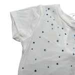 M+E' T-Shirt Girocollo tinta unita con Brillantini Bianco per Neonata UE1786 BIANCO M+E' 