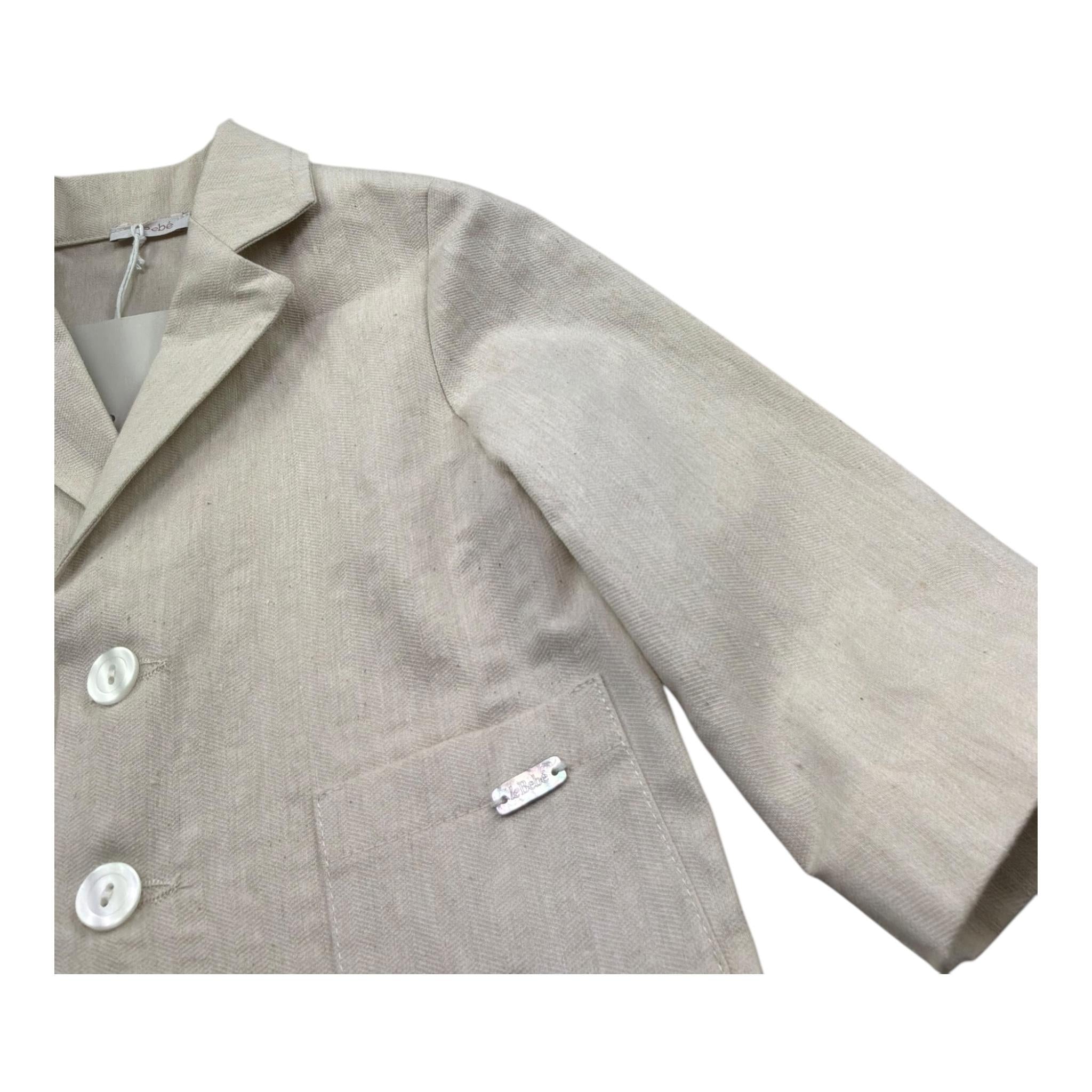 Le Bebe' Giacca Tinta Unita per Neonato LBB5347 BEIGE LE BEBE' 