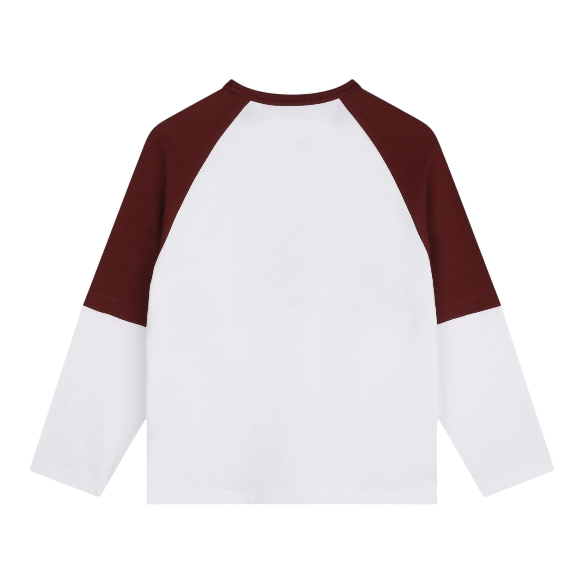 Timberland Shirt Bicolore con Stampa per Bambino T60305 BIANCO/BORDEAUX TIMBERLAND 
