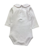 BABIDU body tinta unita con colletto Bianco per Neonata DNFOEROS BIANCO BABIDU 