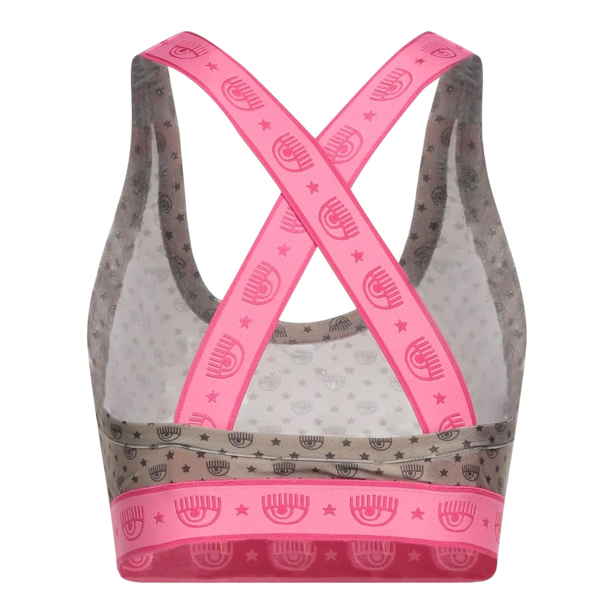 Chiara Ferragni Top Giromanica Tinta Uita con Elastici In Contrasto Marrone per Bambina 72CBM281 MARRONE CHIARA FERRAGNI 