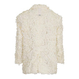 Dou Dou Giacca Tinta Unita con Applicazioni per Bambina DW2A34X PANNA DOU DOU 