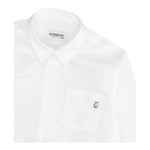DONDUP camicia manica lunga tinta unita cn taschino Bianco per Bambino DMCA003 BIANCO DONDUP 