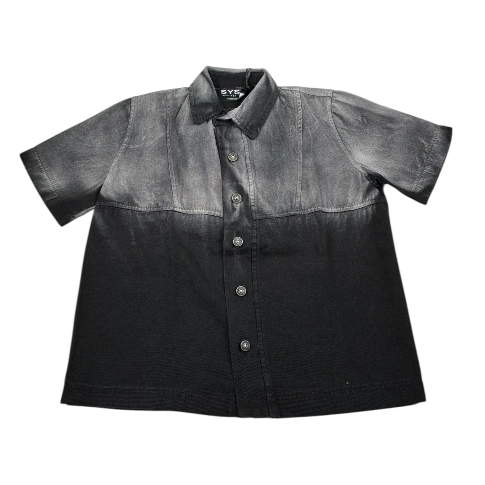 Syst Camicia In Denim Bicolore per Bambino CAMB5010C GRIGIO/NERO SYST 
