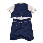 Baby A. Completo 3 Pezzi Gilet-Camicia--Pantalone per Neonato A2102 BLU BABY A. 