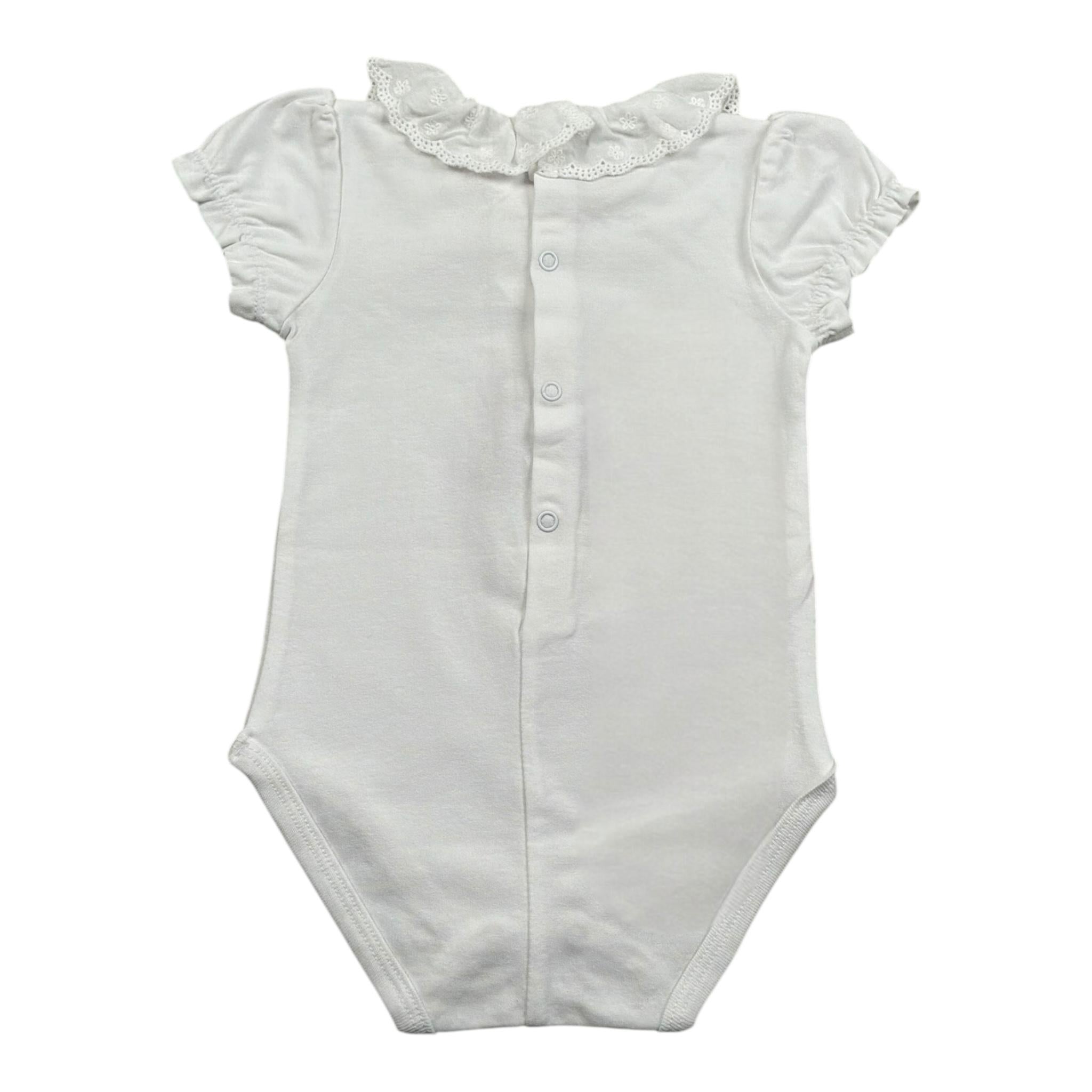 Mayoral Body Mezza Manica Tinta Unita con Colletto per Neonata 1757 BIANCO MAYORAL 