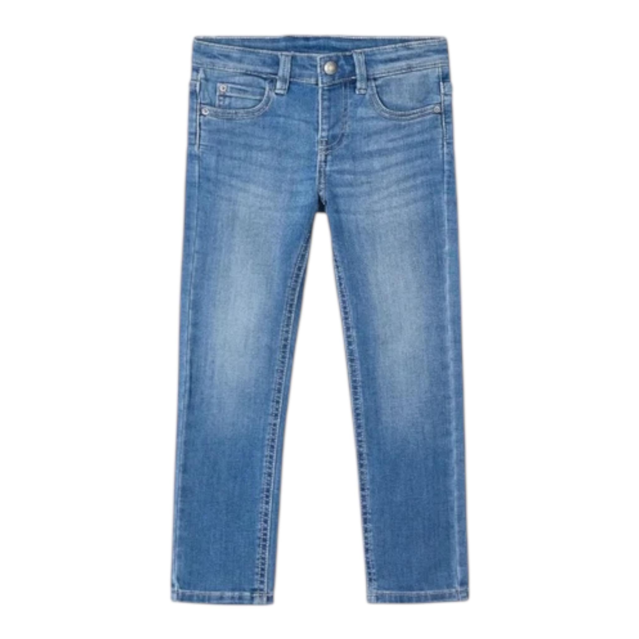 Mayoral Jeans Tinta Unita con Girovita Regolabile per Bambino 5515 BLU MAYORAL 