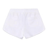Mayoral Short Tinta Unica con Elastico In Vita per Bambina 607X BIANCO MAYORAL 
