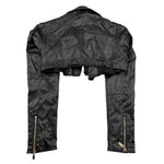 Fun & Fun Chiodo In Ecopelle Tinta Unita per Bambina FNCJJK0964 NERO FUN & FUN 