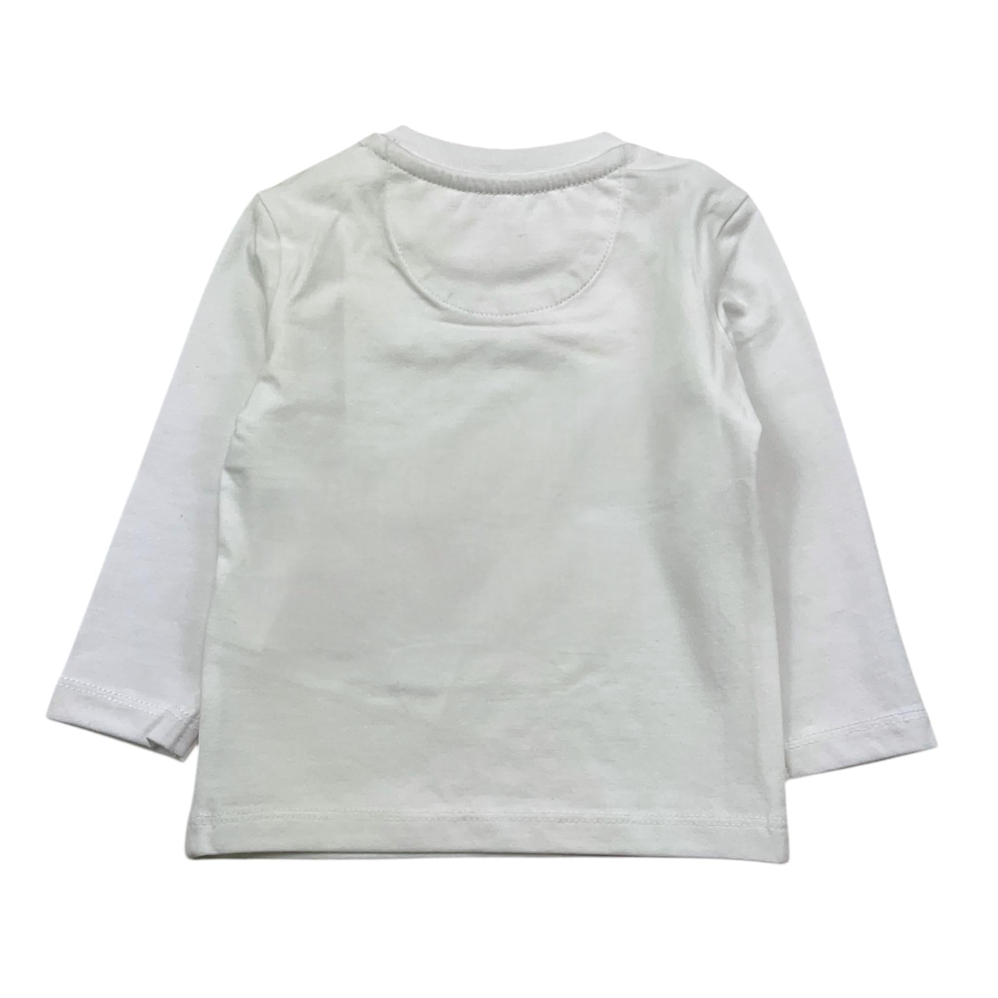 CALVIN KLEIN shirt girocollo tinta unita con stampa Bianco per Neonato IN0IN00005 BIANCO CALVIN KLEIN 