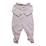 Isabel & Martinez Tutina Manica Lunga Tinta Unita con Ricami per Neonata IM25N409 ROSA ISABEL & MARTINEZ 