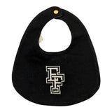 ELISABETTA FRANCHI bavetta bicolore con logo Nero per Neonata ENBA053 NERO ELISABETTA FRANCHI 