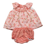 Juliana Completo 2 Pezzi Camicia-Culotte per Neonata 25106 ROSA JULIANA 