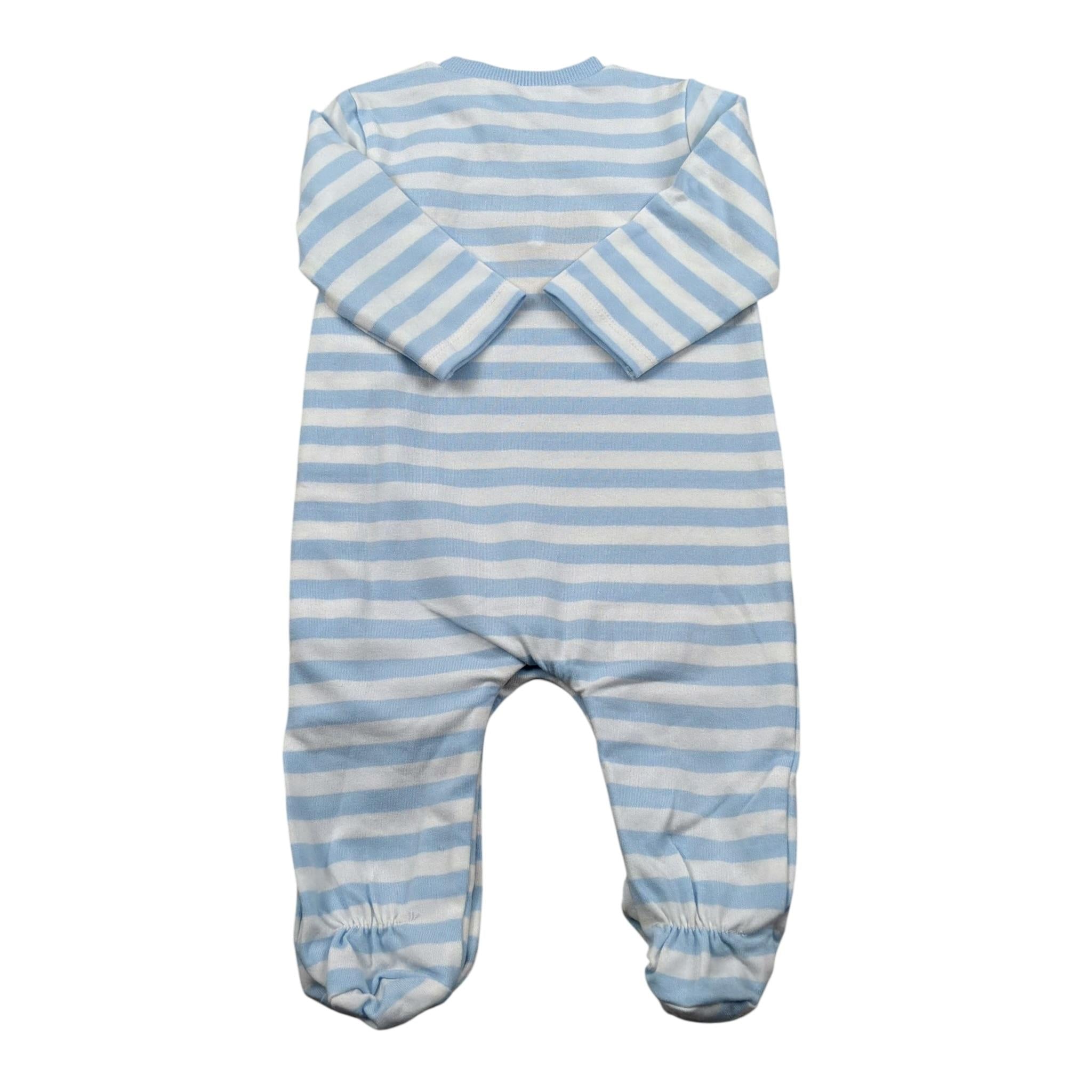 Mayoral Tutina Manica Lunga Fantasia A Righe Azzurro per Neonato 1709UX AZZURRO MAYORAL 