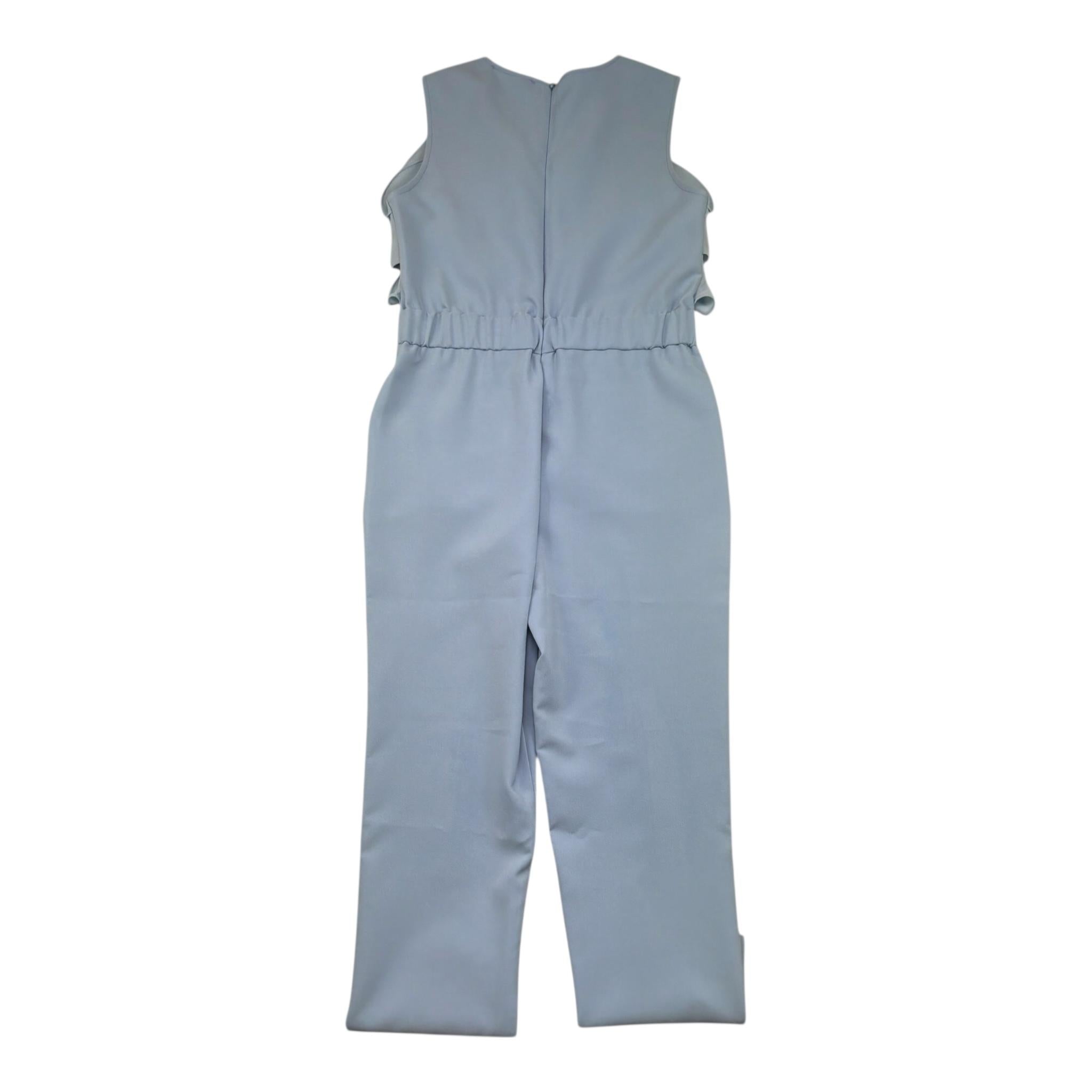 Kocca Tuta Intera Tinta Unita Giromanica per Bambina NADINI AZZURRO Kocca 